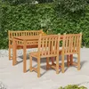Image de vidaXL Ensemble à manger de jardin 4 pcs Bois de teck massif