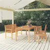 Image de vidaXL Ensemble à manger de jardin 4 pcs Bois de teck massif3157157