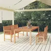 Image de vidaXL Ensemble à manger de jardin 4 pcs Bois de teck massif3157160