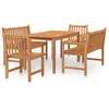 Image de vidaXL Vidaxl Ensemble À Dîner De Jardin 5 Pcs Bois De Teck Massif