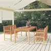 Image de vidaXL Ensemble à manger de jardin 4 pcs Bois de teck massif3157169