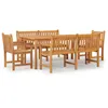 Image de Vidaxl Ensemble Ã DÃ®ner De Jardin 5 Pcs Bois De Teck Massif