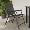 Image de vidaXL Vidaxl Chaises De Jardin Pliables Lot De 4 En Acier Et Textilène