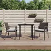 Image de vidaXL Chaises de jardin coussins lot de 2 marron 56,5x57x83 cm rotin364095