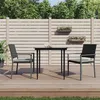 Image de vidaXL Chaises de jardin et coussins lot de 2 noir 54x62,5x89 cm rotin364097