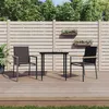 Image de vidaXL Chaises de jardin lot de 2 noir 55x61,5x90cm textilène et acier364099