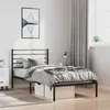 Image de vidaXL Cadre de lit métal sans matelas avec tête de lit noir 100x190cm352313