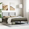 Image de vidaXL Cadre de lit métal sans matelas et tête de lit noir 160x200 cm352322