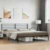 Image de vidaXL Cadre de lit métal sans matelas avec tête de lit noir 200x200cm352326