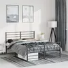 Image de vidaXL Cadre de lit métal sans matelas avec pied de lit noir 150x200cm352339