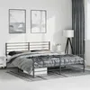 Image de vidaXL Cadre de lit métal avec tête de lit/pied de lit noir 183x213 cm