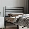 Image de vidaXL Tête de lit métal noir 100 cm