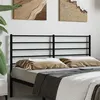 Image de vidaXL Tête de lit métal noir 120 cm352350