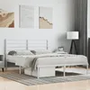 Image de vidaXL Cadre de lit mÃ©tal avec tÃªte de lit blanc 120x200 cm