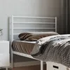 Image de vidaXL Tête de lit métal blanc 80 cm