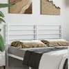 Image de vidaXL Tête de lit métal blanc 120 cm