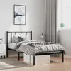 Image de vidaXL Cadre de lit métal sans matelas avec tête de lit noir 100x190cm352474