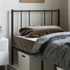 Image de vidaXL Tête de lit métal noir 80 cm