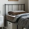 Image de vidaXL TÃªte de lit mÃ©tal noir 90 cm