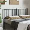 Image de vidaXL Tête de lit métal noir 140 cm352513