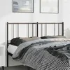 Image de vidaXL Tête de lit métal noir 150 cm