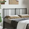 Image de vidaXL TÃªte de lit mÃ©tal noir 150 cm
