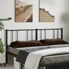 Image de vidaXL Tête de lit métal noir 200 cm