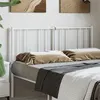 Image de vidaXL Tête de lit métal blanc 150 cm