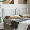 Image de vidaXL Tête de lit métal blanc 160 cm