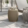 Image de vidaXL Boîte de rangement de jardin 4 en 1 marron clair polypropylène364156