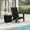 Image de Vidaxl Chaise De Jardin Adirondack Noir PolypropylÃ¨ne