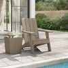 Image de vidaXL Chaise de jardin Adirondack marron clair 75x88,5x89,5 cm PP364175