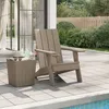 Image de Vidaxl Chaise De Jardin Adirondack Marron Clair 75x88,5x89,5 Cm Pp