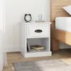 Image de vidaXL Tables de chevet 2 pcs blanc brillant 39x39x47,5 cm816133