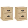 Image de vidaXL Tables De Chevet 2pcs Chêne Sonoma 39x39x47,5cm Bois Ingénierie Vidaxl Vidaxl