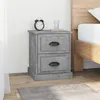 Image de vidaXL Tables de chevet 2 pcs gris béton 39x39x47,5 cm bois ingénierie816153
