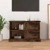 Image de vidaXL Meuble TV chêne fumé 73x35,5x47,5 cm bois d'ingénierie816173