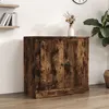 Image de vidaXL Buffet chêne fumé 70x35,5x67,5 cm bois d'ingénierie