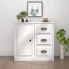 Image de vidaXL Buffet blanc 70x35,5x67,5 cm bois d'ingénierie816192