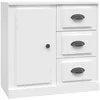 Image de vidaXL Vidaxl Buffet Blanc 70x35,5x67,5 Cm Bois D'ingénierie