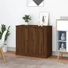 Image de vidaXL Buffets 2 pcs chêne marron 37,5x35,5x67,5 cm bois d'ingénierie816215