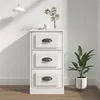 Image de vidaXL Buffet blanc brillant 36x35,5x67,5 cm bois d'ingénierie816218