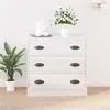 Image de vidaXL Buffet blanc brillant 70x35,5x67,5 cm bois d'ingénierie