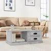Image de vidaXL Table basse Gris béton 90x50x35 cm Bois d'ingénierie