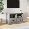 Image de vidaXL Meuble TV sonoma gris 80x35x50 cm bois d'ingénierie