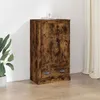 Image de vidaXL Buffet haut chêne fumé 60x35,5x103,5 cm bois d'ingénierie
