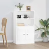 Image de vidaXL Buffet haut blanc 60x35,5x103,5 cm bois d'ingénierie816312