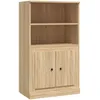 Image de vidaXL Vidaxl Buffet Haut Chêne Sonoma 60x35,5x103,5 Cm Bois D'ingénierie