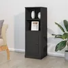 Image de vidaXL Buffet haut noir 36x35,5x103,5 cm bois d'ingénierie816321
