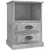 Image de vidaXL vidaXL Table de chevet gris béton 43x36x60 cm